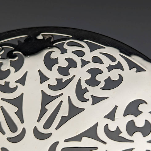 1920年左右英國古董銀盤茶壺杯墊